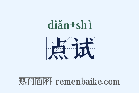 点试是什么意思的图片